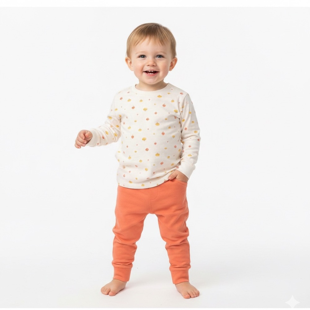 First Impressions White and Orange Mushroom 🍄 Set Size 24 M